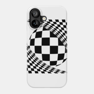 Twisted chessboard and ball Phone Case