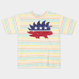 Libertarian Porcupine - Vintage Kids T-Shirt