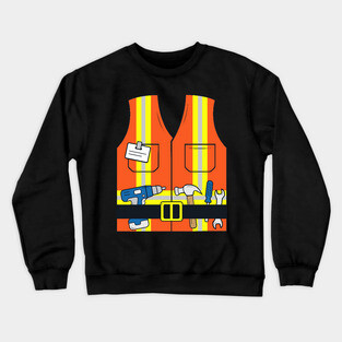 Construction Worker Costume Crewneck Sweatshirt