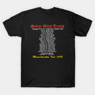 Salem Witch Tryals Tour T-Shirt