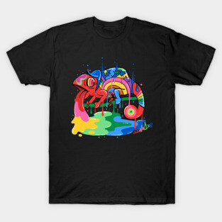 Trippy Rainbow Chameleon T-Shirt