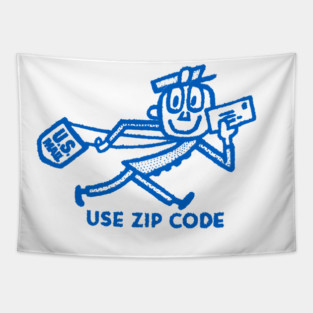 US Mail Vintage Mailman Design (save the USPS) Tapestry