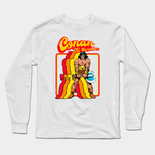 Retro Barbarian Long Sleeve T-Shirt