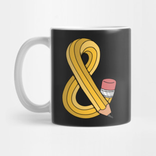 Pencil Ampersand Mug