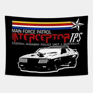 Car Ford Falcon V8 The Pursuit Special Interceptor from the movie Mad Max Tapestry