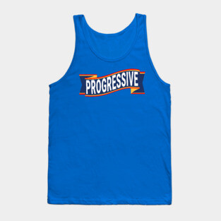 Progressive Liberal Democrat Banner Logo Tank Top
