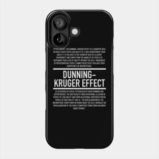 Dunning Kruger Effect Defined Phone Case