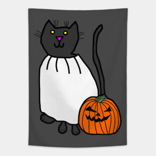 Halloween Cat Tapestry