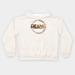 Made With Melanin | Black Woman | African American | Black Lives Kids Hoodie