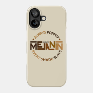 Made With Melanin | Black Woman | African American | Black Lives Phone Case
