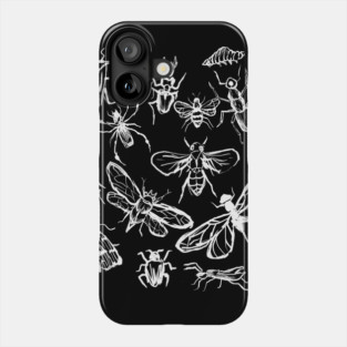 Insect Bugs Collage Vintage Witchy Hand Drawn Phone Case