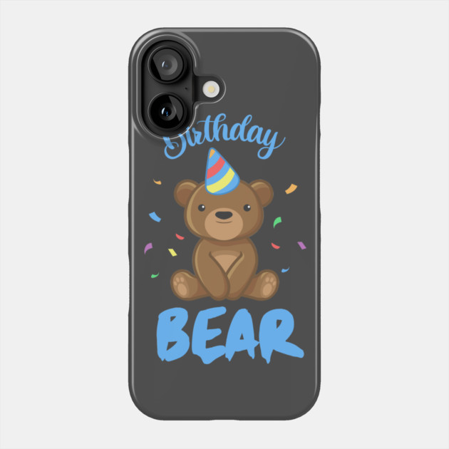 The Birthday Bear Phone Case by enrynz