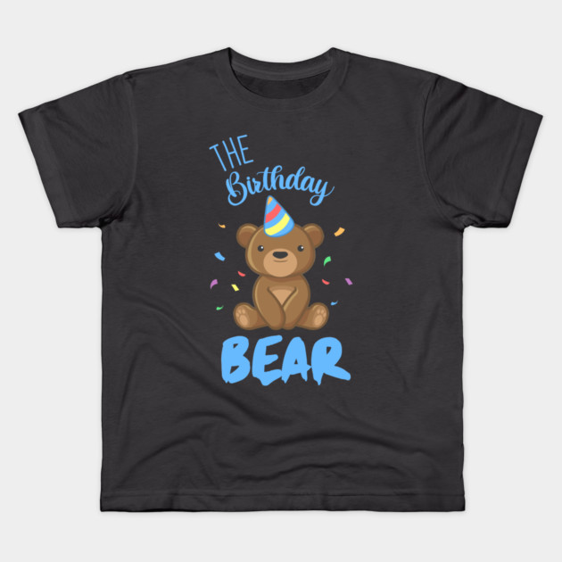 The Birthday Bear Kids T-Shirt by enrynz