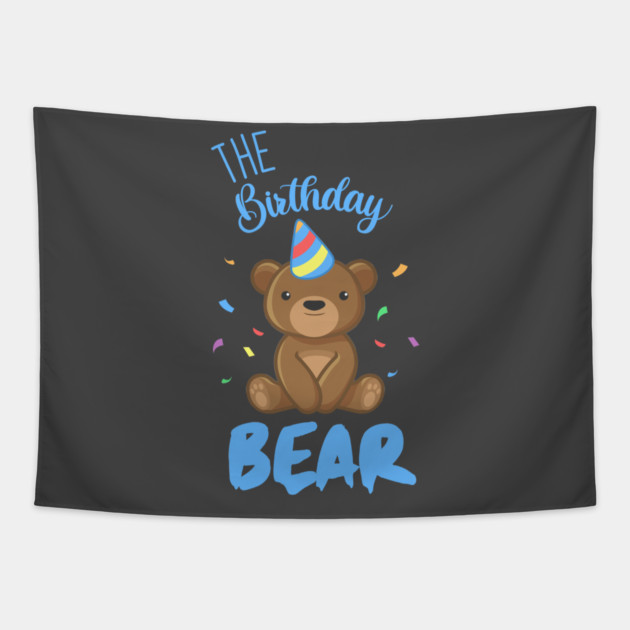 The Birthday Bear Tapestry by enrynz