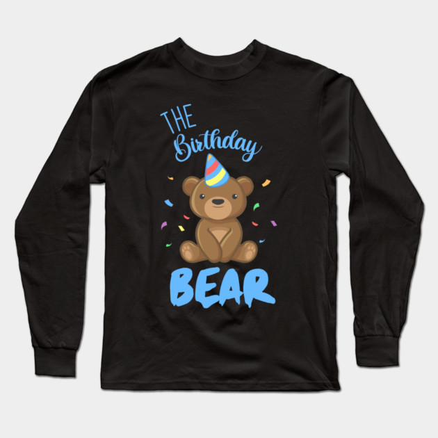 The Birthday Bear Long Sleeve T-Shirt by enrynz