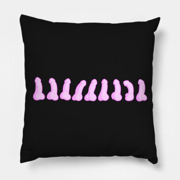 Magical marching dildos Pillow by John Wigger