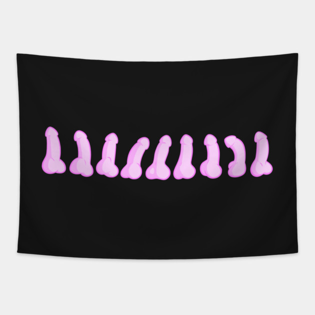 Magical marching dildos Tapestry by John Wigger