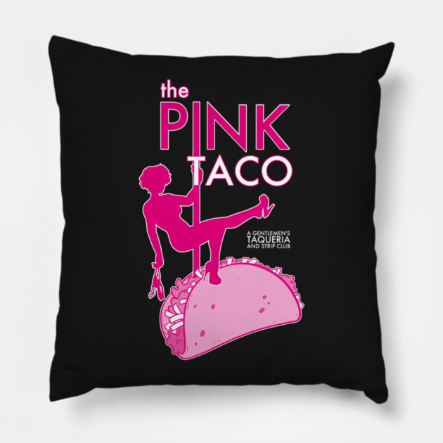 The Pink Taco Pillow by John Wigger