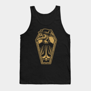 Plague Doctor Coffin Tattoo Art Tank Top