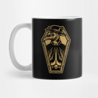 Plague Doctor Coffin Tattoo Art Mug