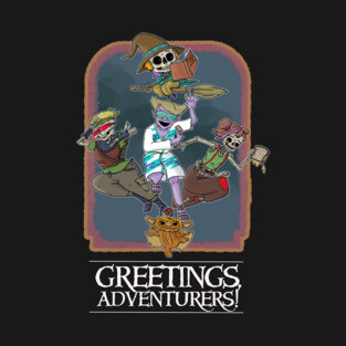 Greetings, Adventurers! Bone Card Variant T-Shirt