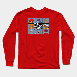 80s Hero Bunch Long Sleeve T-Shirt