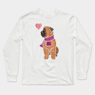 Watercolour Griffon Bruxellois Long Sleeve T-Shirt