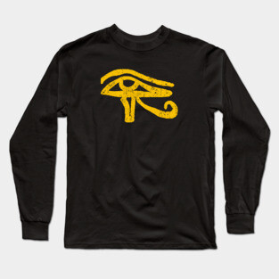 Eye of Horus Hieroglyph Long Sleeve T-Shirt