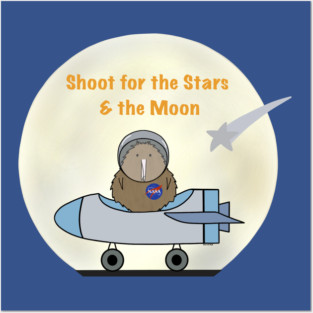 Astronaut Kiwi Posters and Art