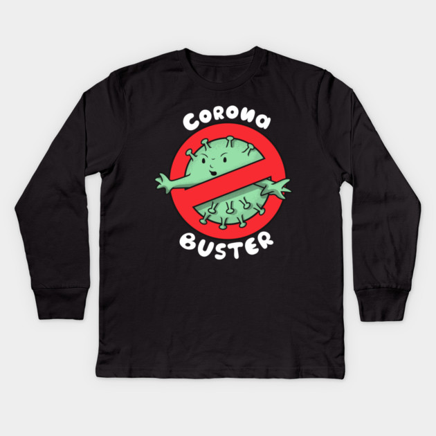 Corona Buster Kids Long Sleeve T-Shirt by enrynz