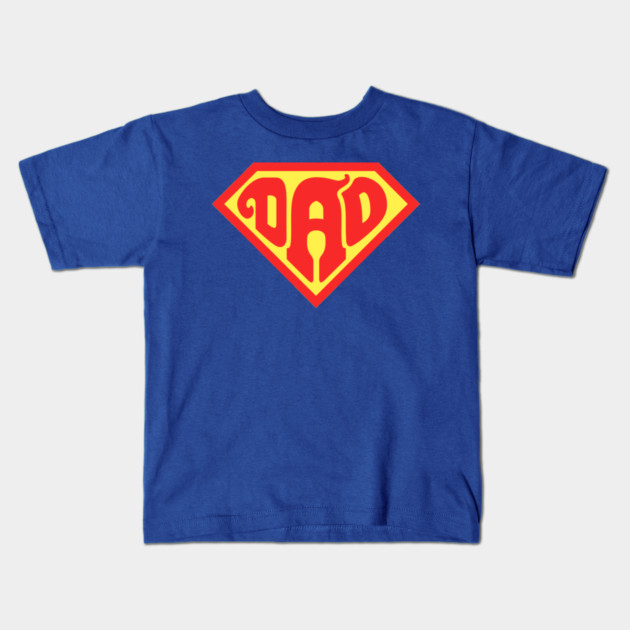 Super Dad Kids T-Shirt by enrynz