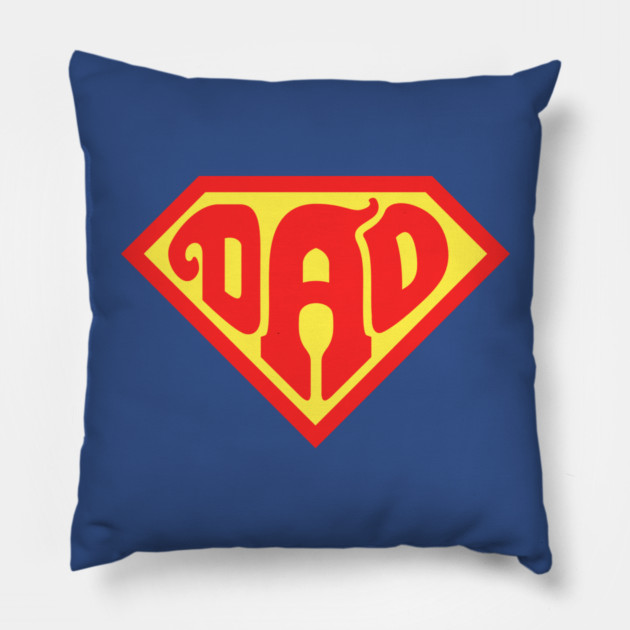Super Dad Pillow by enrynz