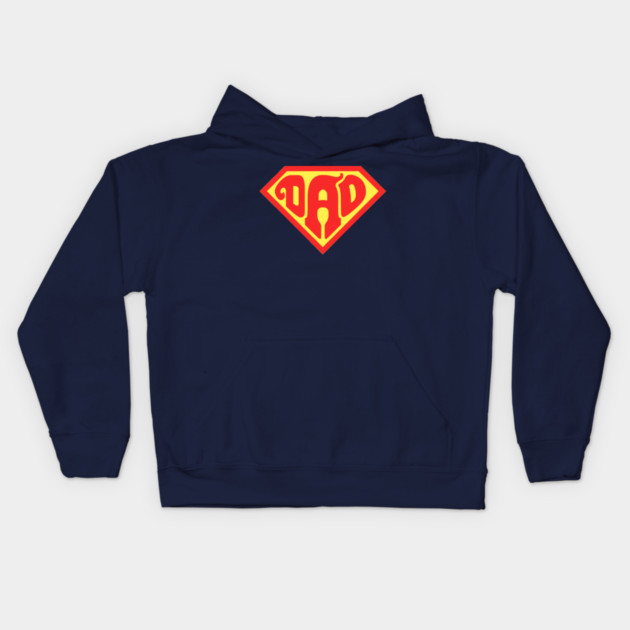 Super Dad Kids Hoodie by enrynz