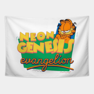 Garfield-Neon Genesis Evangelion Tapestry