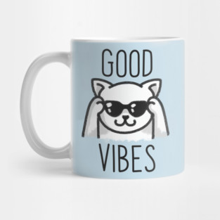 Good Vibes Cat Mug