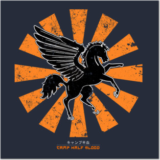 Camp Half Blood Retro Japanese Percy Jackson Posters and Art