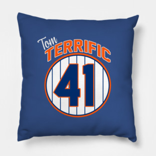 Tom Seaver aka Tom Terrific New York Mets Baseball Pillow