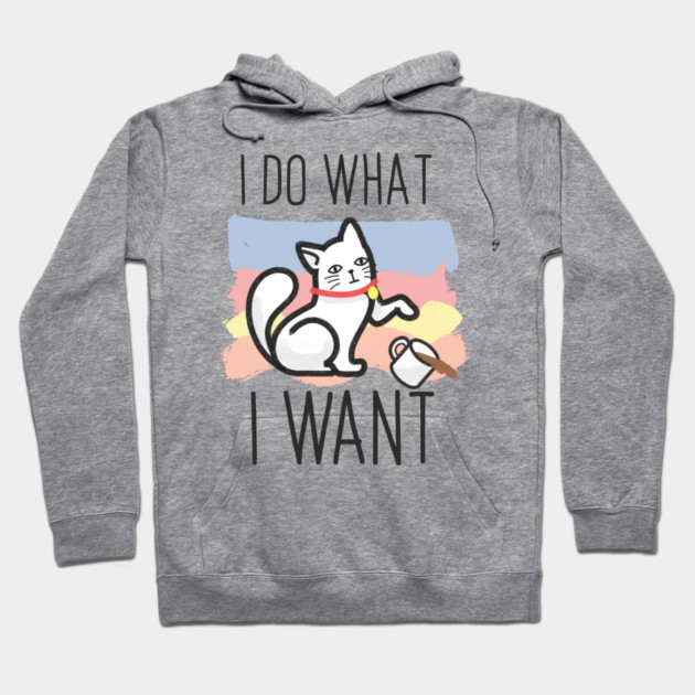 I do what i want cat Hoodie by enrynz
