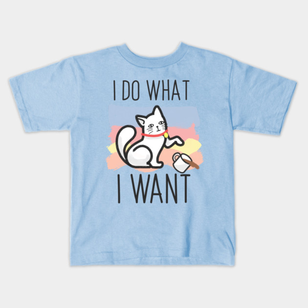 I do what i want cat Kids T-Shirt by enrynz