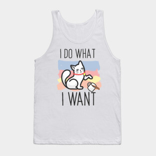 I do what i want cat Tank Top