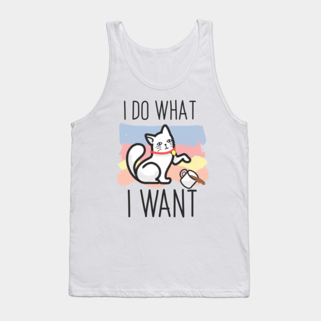 I do what i want cat Tank Top by enrynz