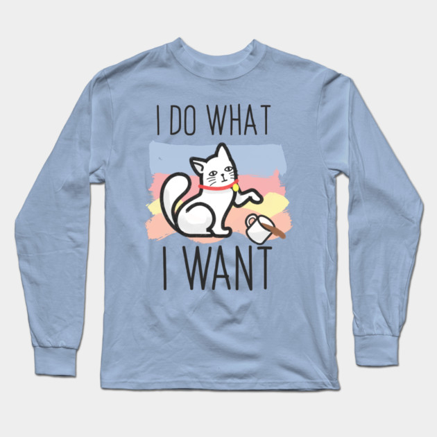 I do what i want cat Long Sleeve T-Shirt by enrynz