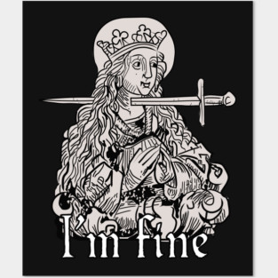 I'm fine - classical art meme Posters and Art