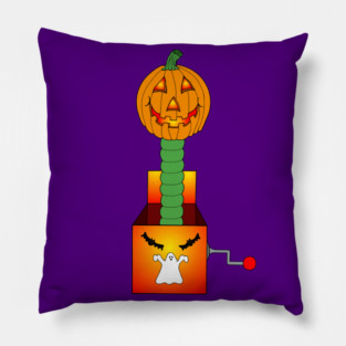 Jack-in-the-Box-O-Lantern Toy Pillow