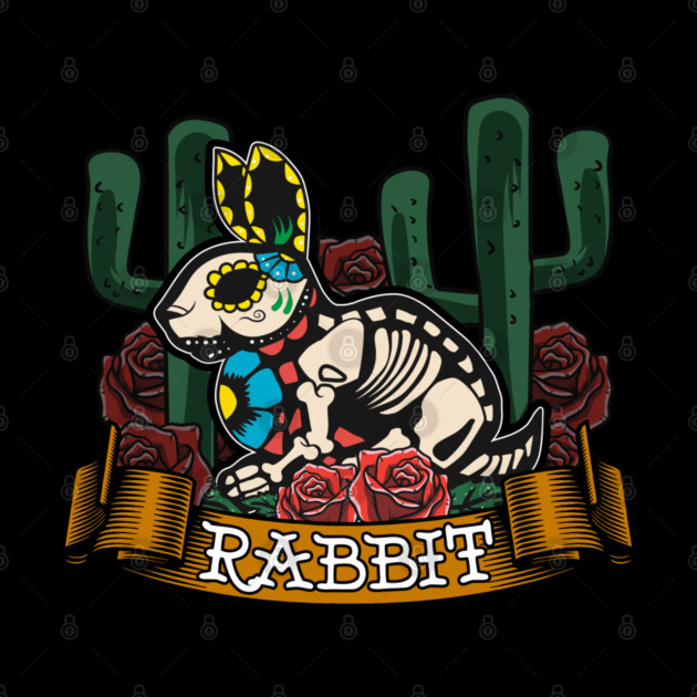 Day of Dead Rabbit Halloween Costume Design by creative