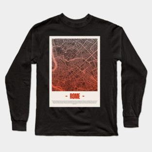 ROME MAPS Long Sleeve T-Shirt