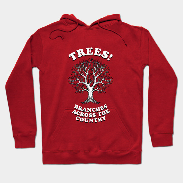 Trees - Branches Across The Country Hoodie by dumbshirts