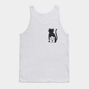 Small Cat with Nasty Woman Sign Tank Top