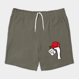 Little Portrait Goose Red Hat Nasty Woman Shorts
