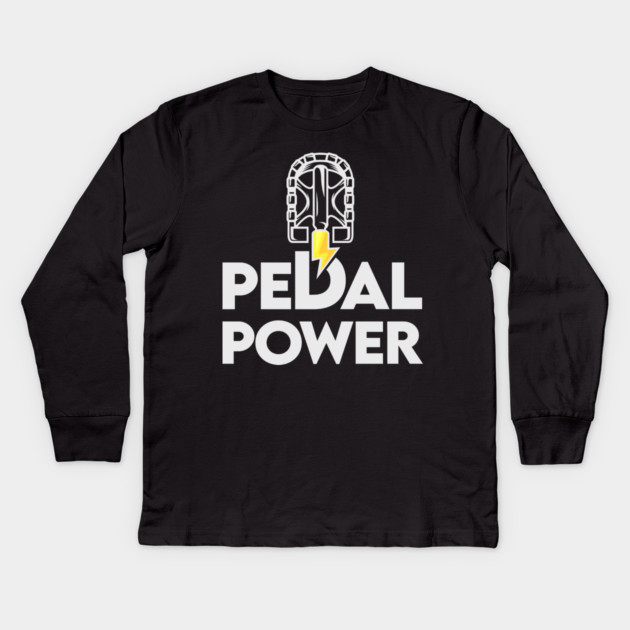 Pedal Power Kids Long Sleeve T-Shirt by enrynz